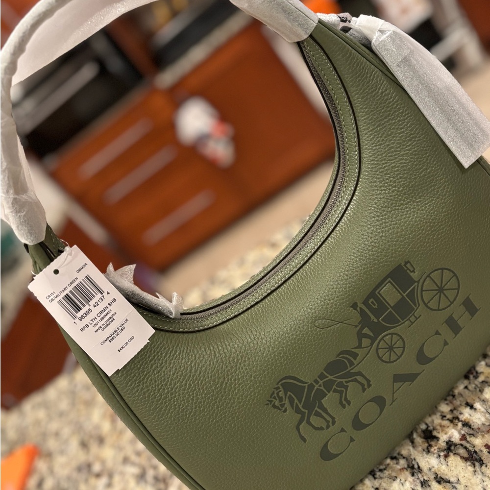 Coach Olive Green Shoulder Bag